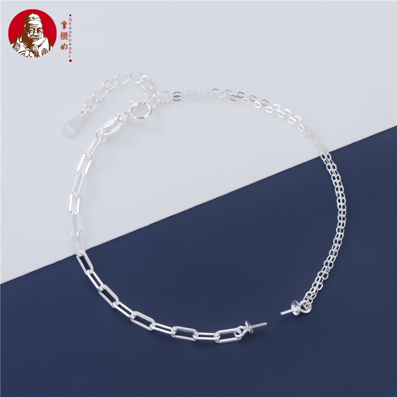 Vòng Tay Chuỗi Hạt Vuông Mạ Vàng / Bạc S925 Dùng Làm Vòng Tay DIY