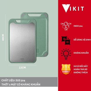 Thớt inox 304 cao cấp 2 mặt- Thớt inox kháng khuẩn