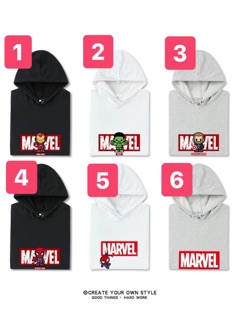 Áo hoodie Marvel & Kaw khách đặt note mẫu