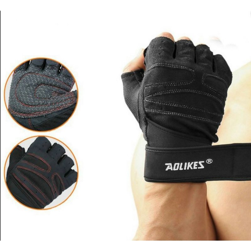 Găng tay tập gym nam nữ hãng AOLIKES