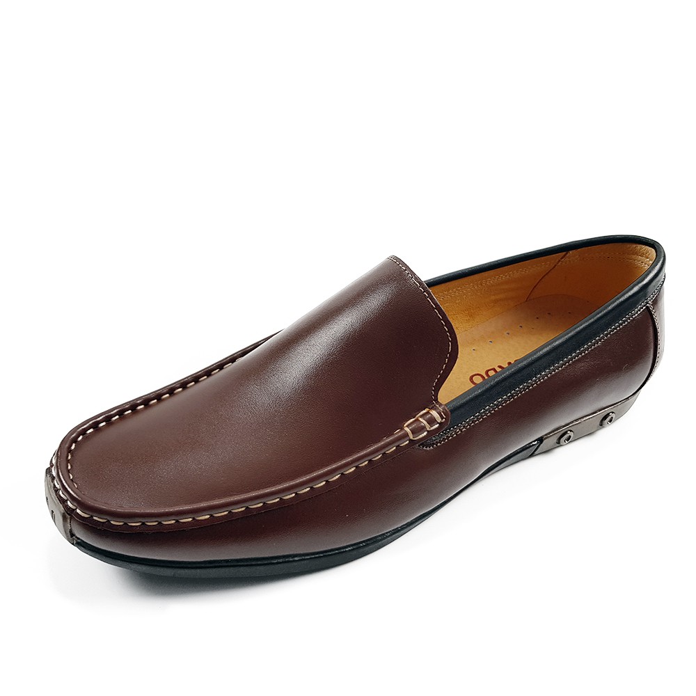 Giày Lười Nam Da Bò Thật Nguyên Miếng GM32