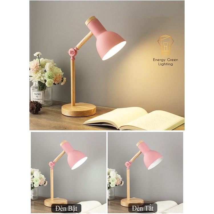 [Nhiều mẫu] Đèn Học, Đèn Để Bàn Làm Việc Vintage Energy Green Lighting DB-3046 - Điều Chỉnh Góc Chiếu Sáng 3
