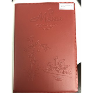 🔹 Bìa 10 Lá Menu A4 Da Cao Cấp 210