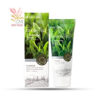 Sữa rửa mặt trà xanh 3w Clinic Green Tea cleansing foam 100ml
