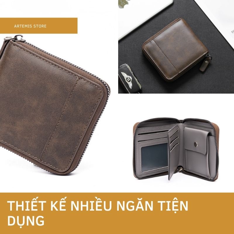 Ví cầm tay nam ⚡FREESHIP⚡da Lịch lãm, phong cách, bền đẹp. BH 12t Tặng Vớ nam 6U15