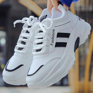 Giày sneaker nữ đế độn 2 vạch