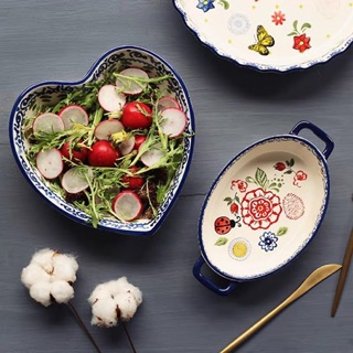 Bộ bát đĩa hoa bướm