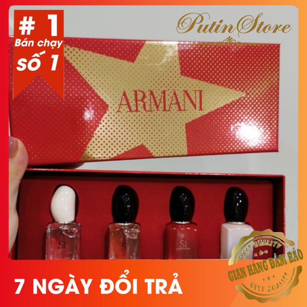 (chính hãng) Set Bộ Nước Hoa Giorgio Armani Sì mini 4 chai - chính hãng
