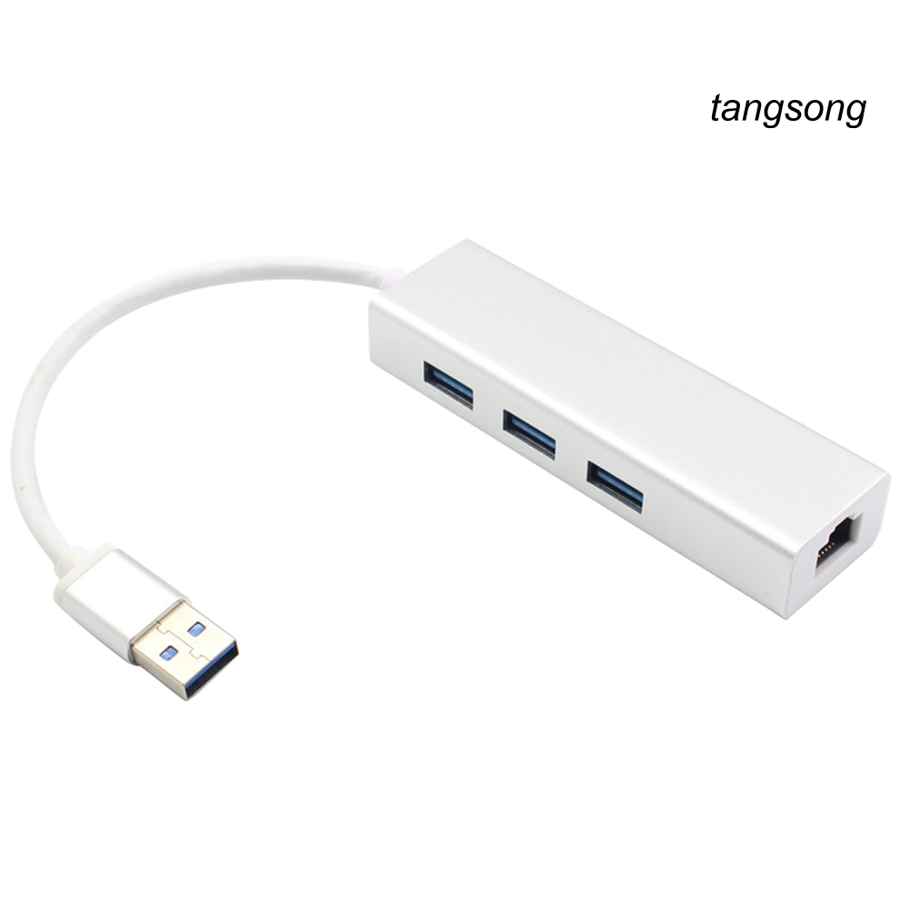 Bộ Chia 3 Cổng Usb Ts-1000Mbps Ethernet Lan Rj45 Dành Cho Máy Tính