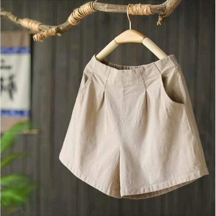 Quần nữ - Quần sooc đũi xước Hàn cạp cao nhiều màu QN02 | BigBuy360 - bigbuy360.vn