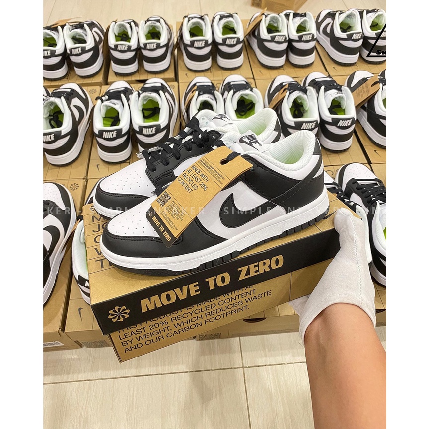 Giày Nike Dunk Panda 🔴CHÍNH HÃNG🔴 Nike Dunk Retro Low Panda Black White  - Simple Sneaker