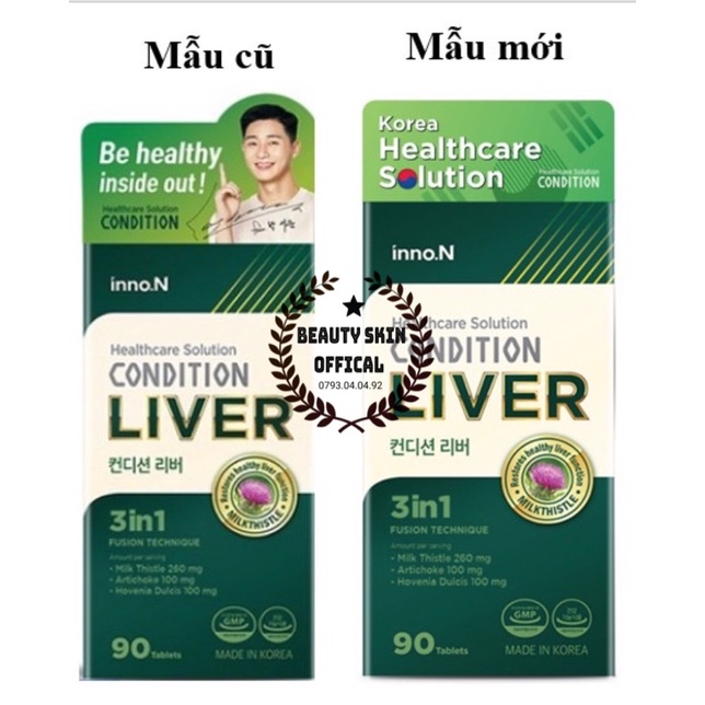 Viên Uống Giải Độc,Mát Gan Condition Liver Tăng Cường Chức Năng Gan 90 Viên