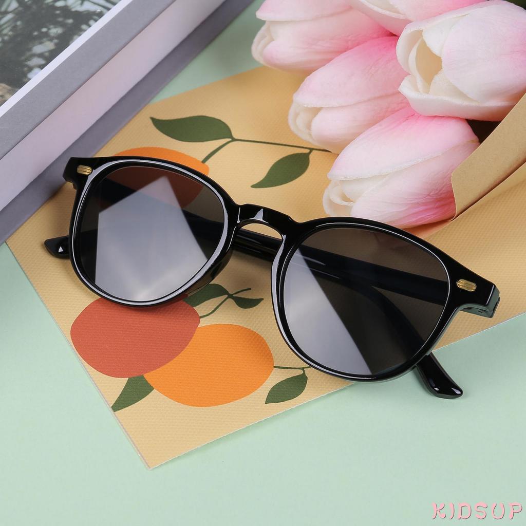 Kính mát gọng tròn phong cách retro thời trang cho bé