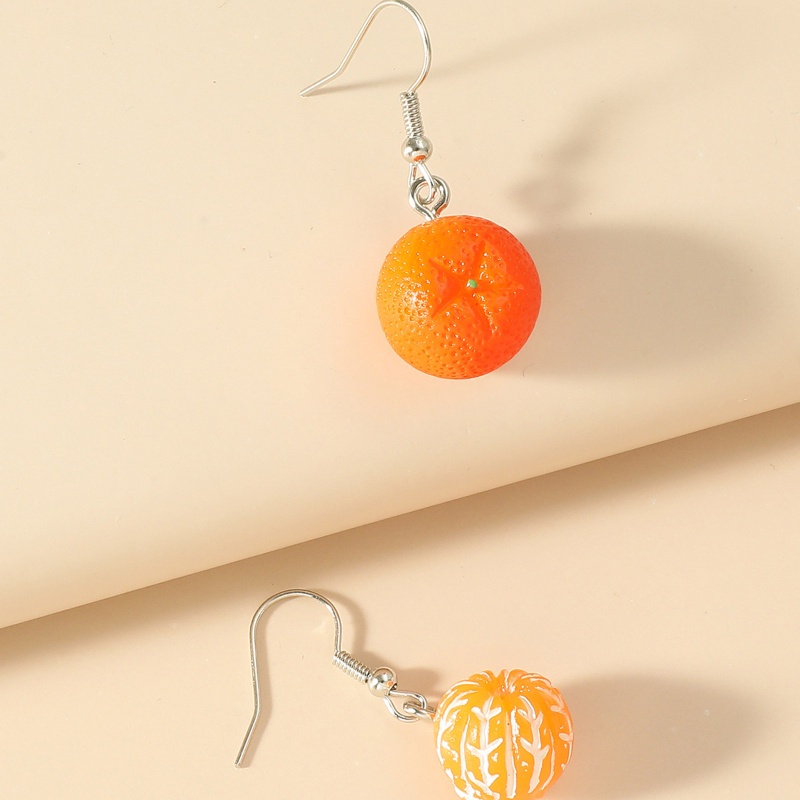 Bông Tai Hình Trái Cam Nhiều Màu Sắc Thời Trang Cho Nữ