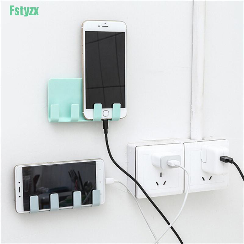 fstyzx Stickup wall phone bracket charging holder for wall traceless receiving hanger