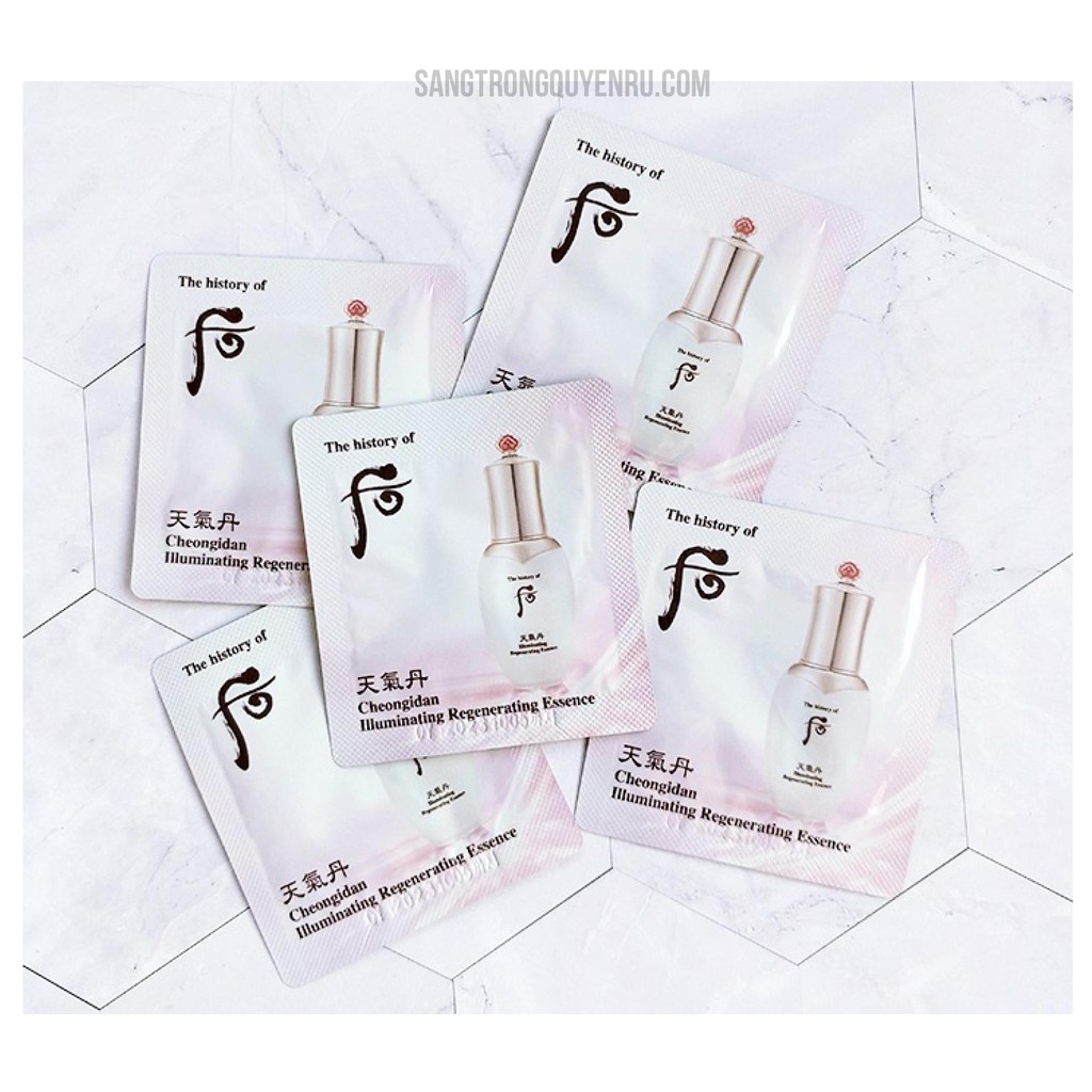 Tinh chất Tái sinh cao cấp Whoo Cheongidan Illuminating Regenerating Essence (Gói 1 ml) - Tăng cường sức mạnh cho da