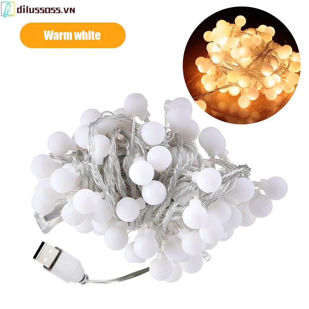 Dây Đèn LED Trang Trí Ngoài Trời 10m Sạc USB