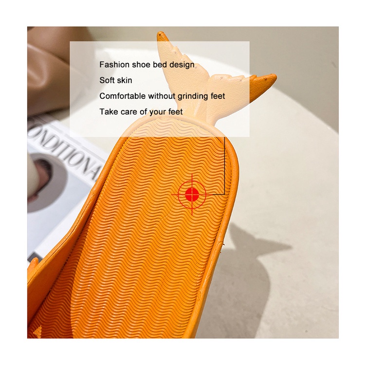 Vui Cá Tính cá mập Dép phim hoạt hình mùa hè Bao Đầu cha mẹ và con vài bãi biển Giày