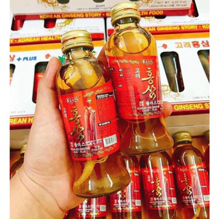 Nước hồng sâm nguyên củ kgs hộp 10 chai