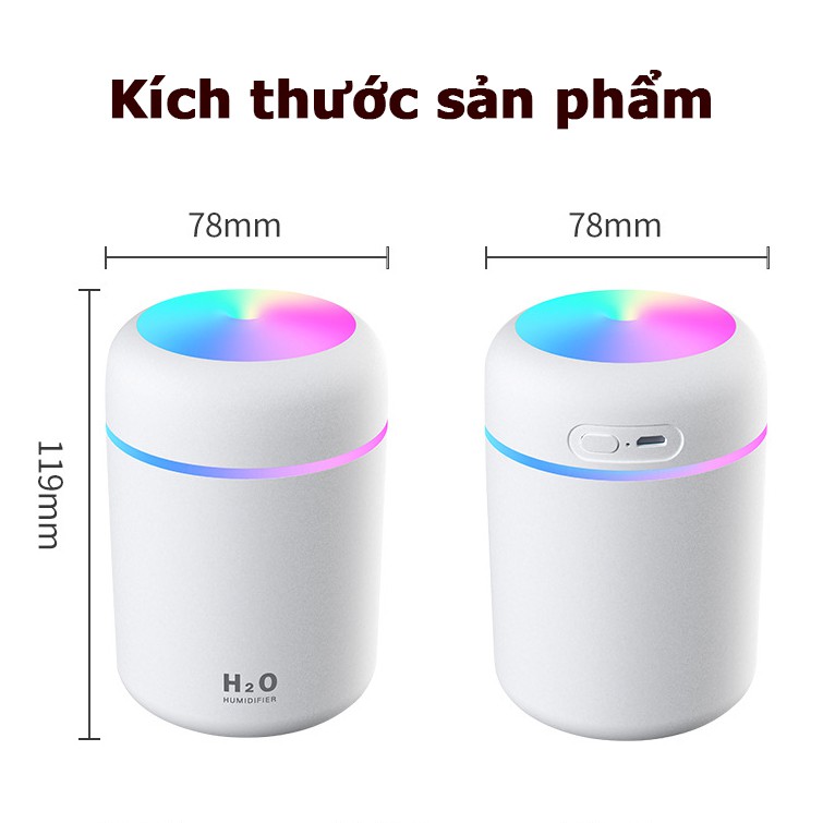 Máy phun sương USB khuếch tán tinh dầu máy tạo ẩm dùng trên ô tô phòng ngủ bàn làm việc