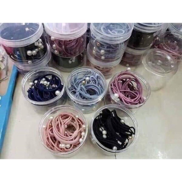 Hộp chun buộc tóc 12 chi tiết cho mẹ và bé