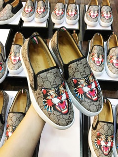 Slipon gucci mặt hổ fullbox