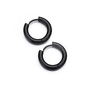 Bông tai nam inox khuyên tròn 10mm BT233 - 2 chiếc