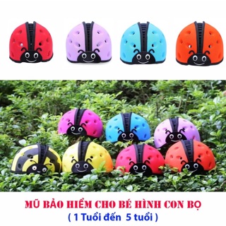 Mũ Bảo Hiểm an toàn cho Bé từ 7 tháng đến 5 Tuổi (Hình Bọ Cánh Cam)
