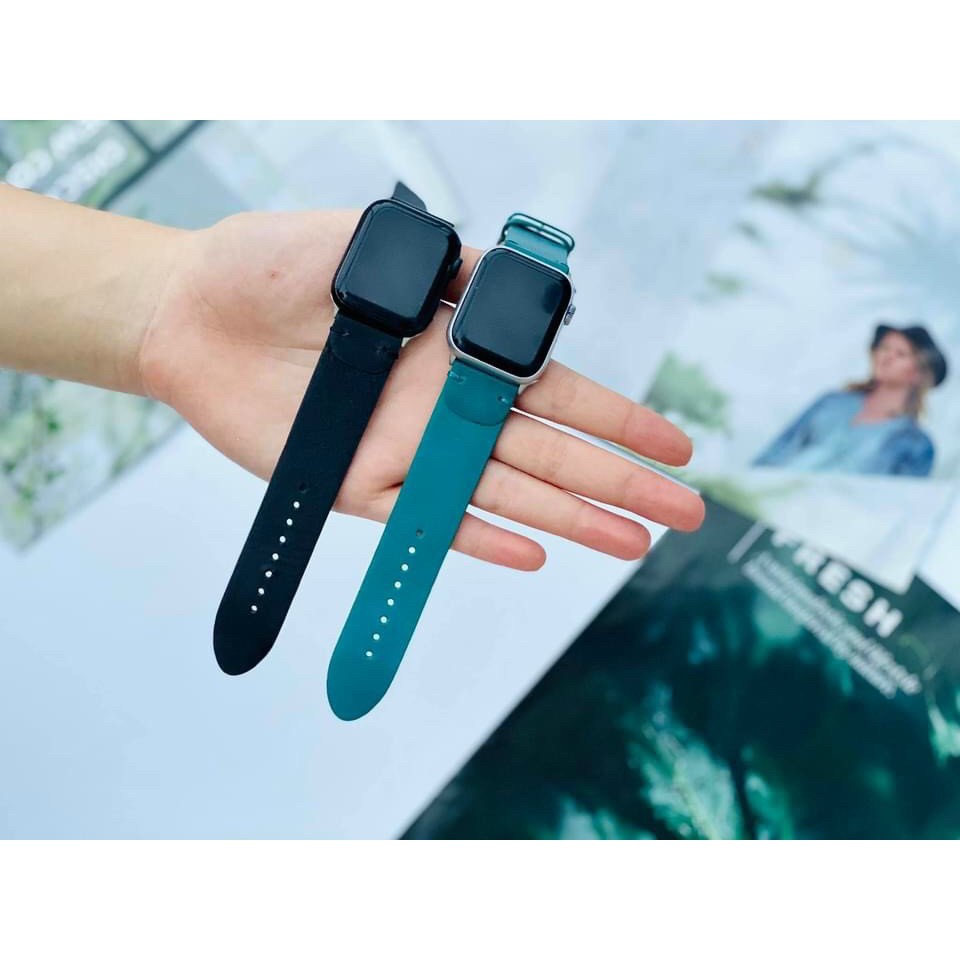 [Mã 2404EL10K giảm 10K đơn 20K] Dây Apple Watch Da Trơn Cổ Điển Cực Chất