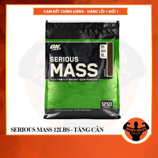 [+ Quà] Sữa Tăng Cân Tăng Cơ Serious Mass 12lbs - On Authentic 100%