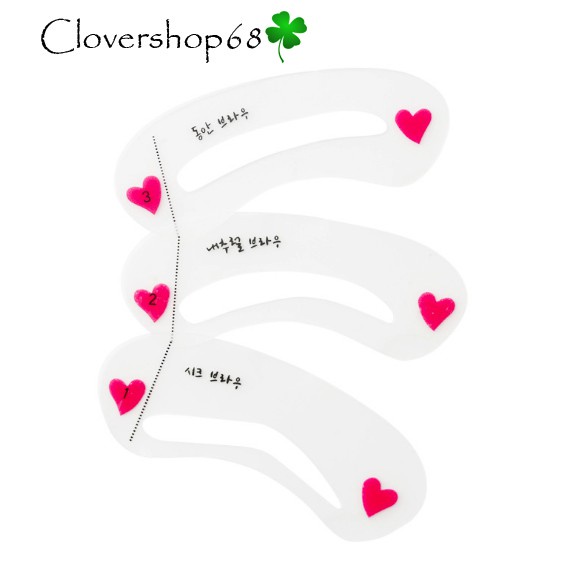 Khuôn Kẻ Lông Mày Mini Brow Class Bộ 3 Kiểu 🍀 Clovershop68 🍀