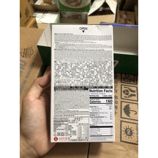 Bánh que Lotte Pepero white cookie 32g