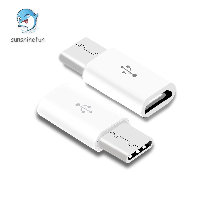 Set 2 Đầu Chuyển Đổi Usb 3.1 Type C Sang Micro Usb