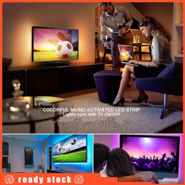 Cuộn Dây LED đầu cắm USB 5V cho TV hiệu ứng đẹp kèm khiển 24 phím