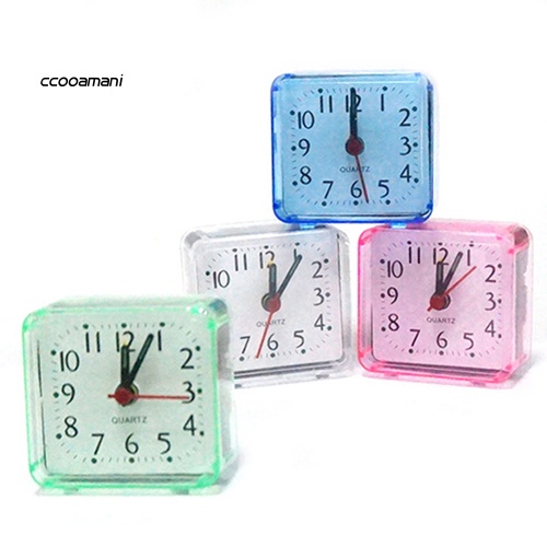 Đồng hồ báo thức mini để bàn hình vuông tiện dụng