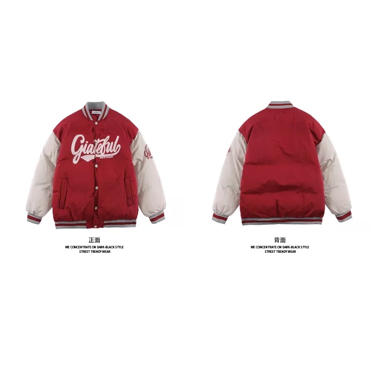 Plus Áo Khoác Bóng Chày Bằng Cotton Dày Dặn Dáng Rộng Thời Trang Mùa Thu 2022 Dành Cho Nữ