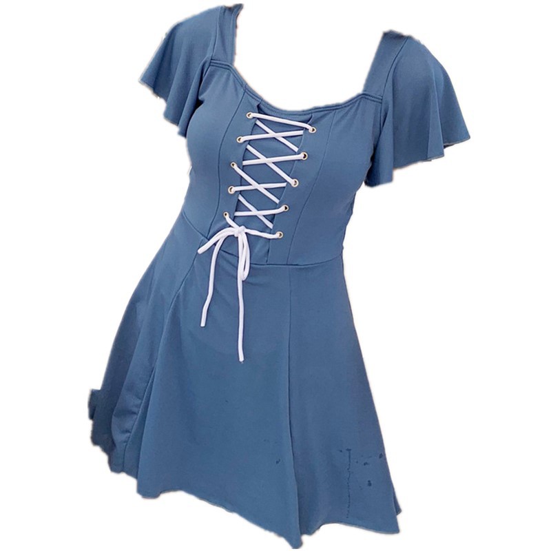 Đồ Bơi Một Mảnh Màu Trơn Tay Ngắn Thời Trang Cho Nữ | BigBuy360 - bigbuy360.vn