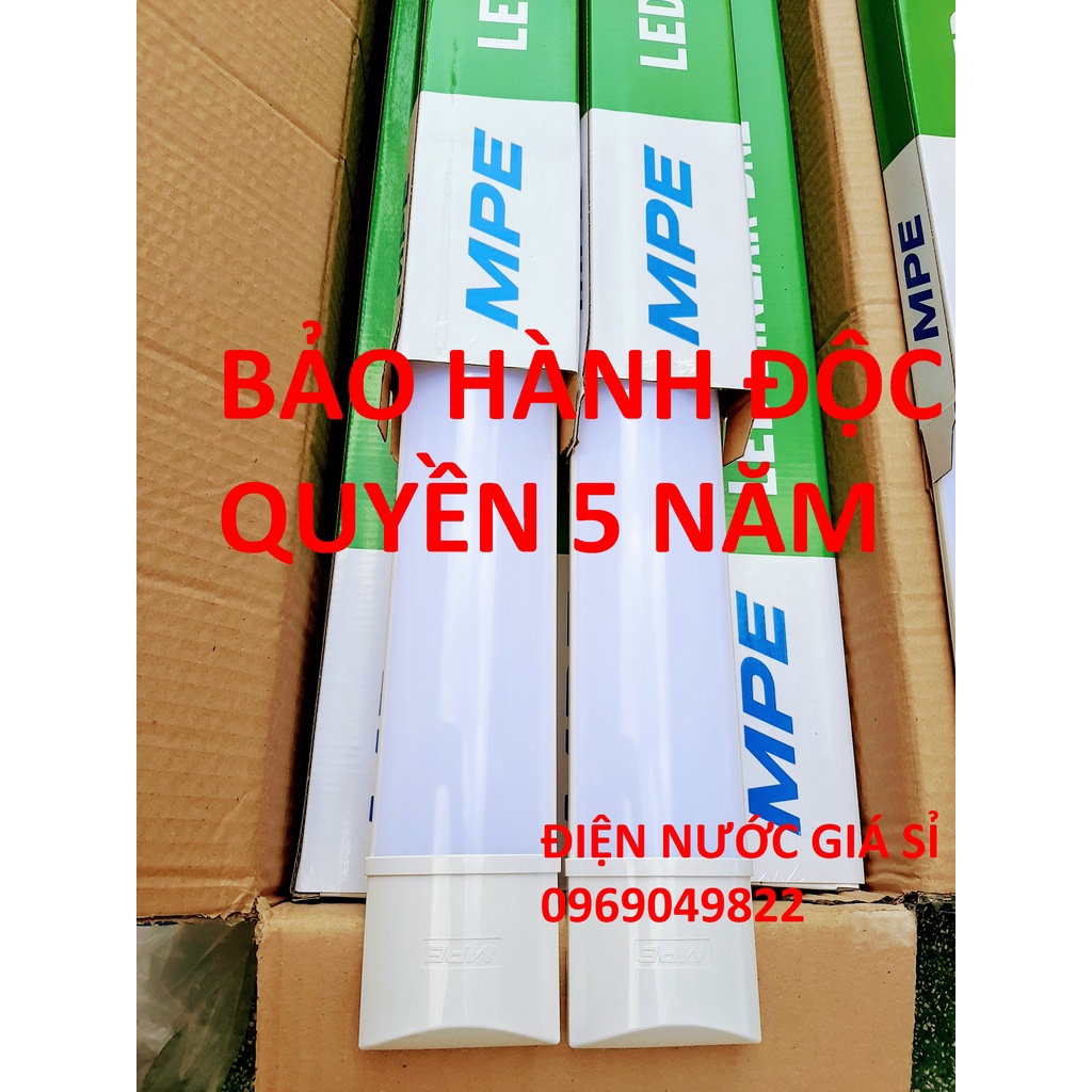 Combo 2 - 3 đèn Led bán nguyệt MPE 18W-60cm và 36W-1m2 120cm sáng trắng 6500K chính hãng