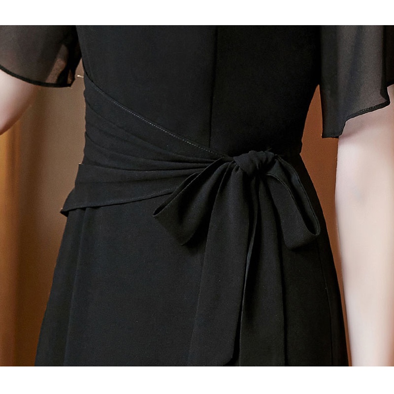 Đầm trung niên sang trọng, thiết kế trẻ trung, che khuyết điểm tốt, vải Lụa Cát mềm mịn - WOBE Happy Mami - G16 | BigBuy360 - bigbuy360.vn