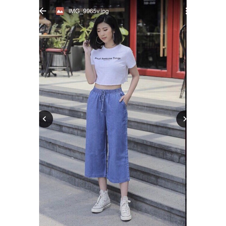 [3 SIZE 45-58KG] QUẦN JEAN GIẤY, CARO DÀI ỐNG RỘNG NỮ THỜI TRANG