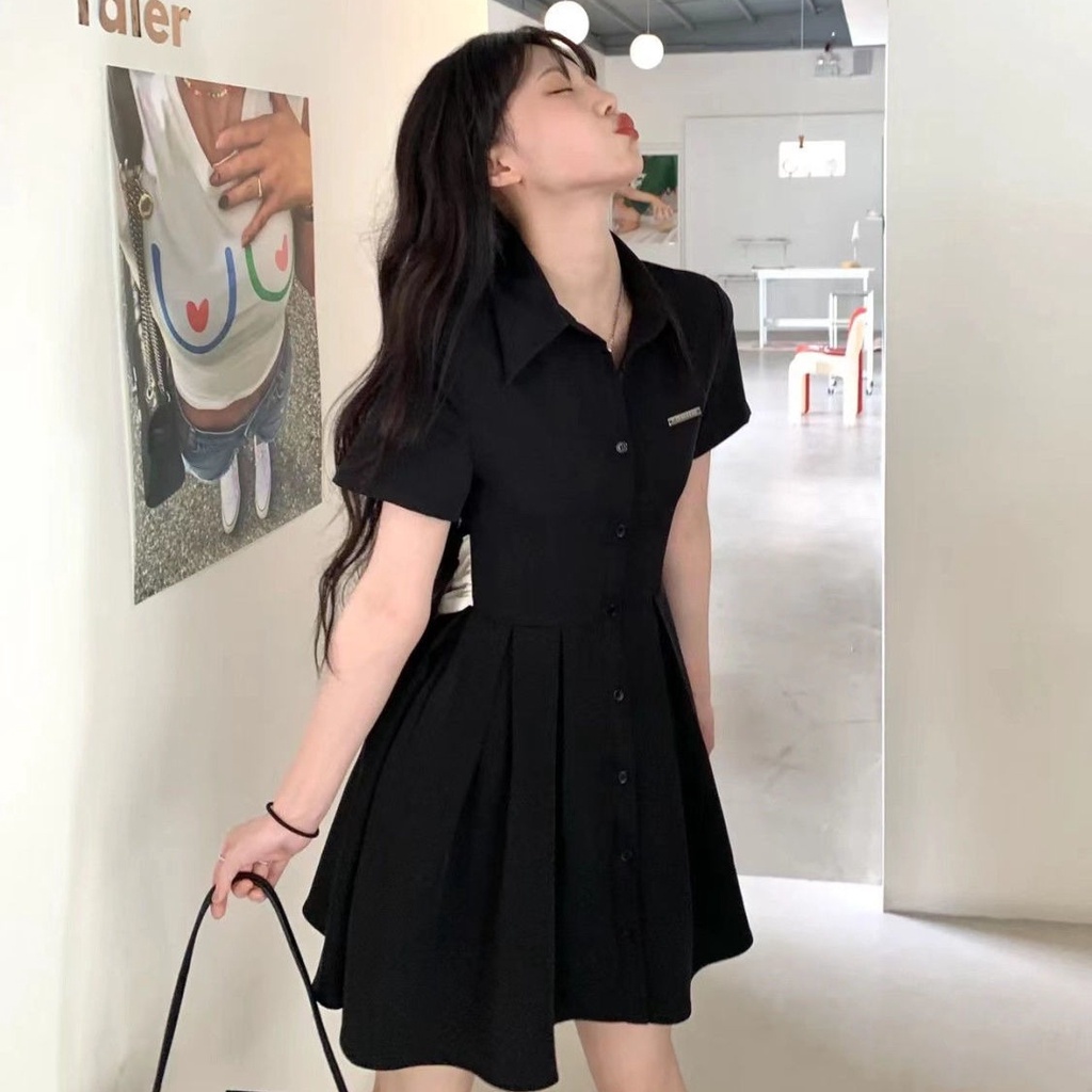 Đầm Perty chữ A thời trang mùa hè phong cách Hàn Quốc cho nữ