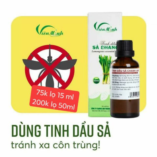 Tinh dầu sả chanh Viên Minh 15 ml