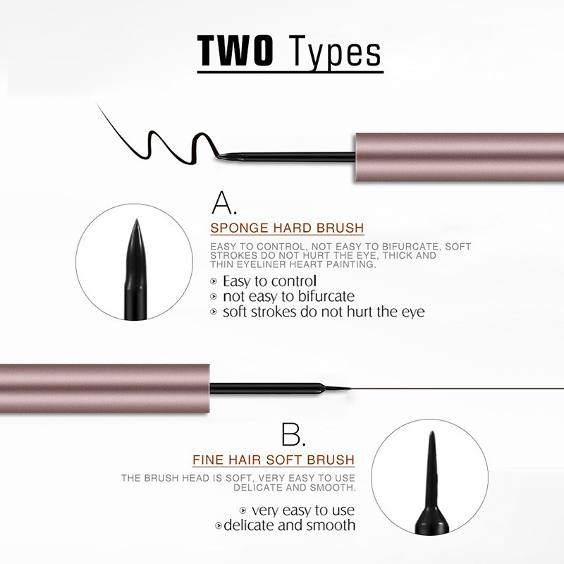 Bút kẻ mắt dạng nước O.TWO.O Rose Gold Waterproof Liquid Eyeliner ORE2 | BigBuy360 - bigbuy360.vn