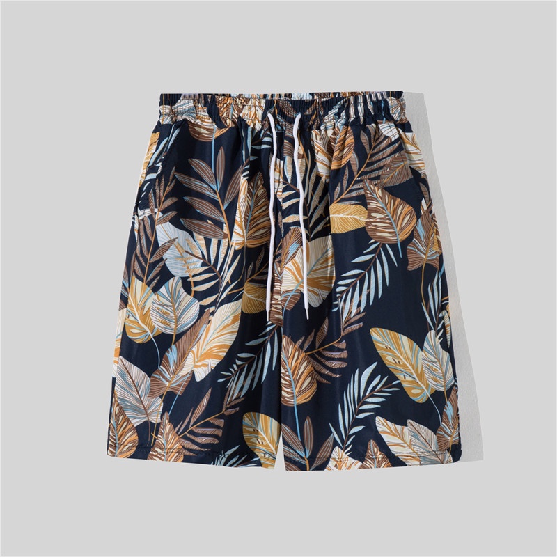 Set đồ đi biển in họa tiết phong cách Hawaii thời trang cho nam