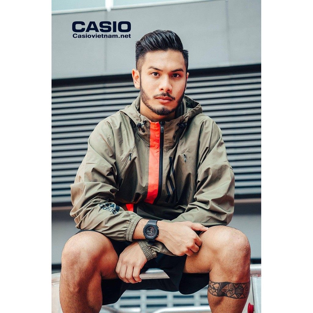 Đồng Hồ Nam Casio G Shock GA-2100-1A1DF Dây Nhựa Màu Đen - Cấu Trúc Lõi Carbon - Chống Nước 200m