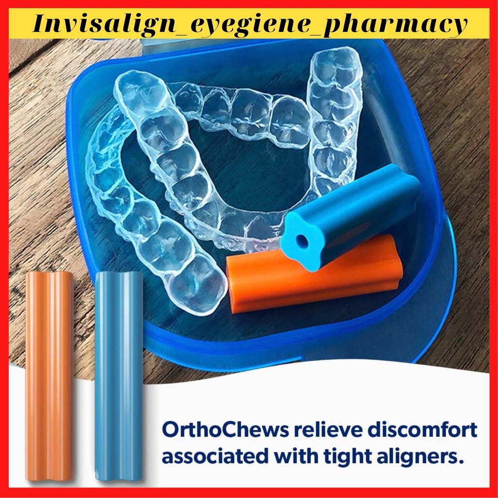 [HÀNG LOẠI 1-INVISALIGN] CHẤT LƯỢNG OrthoChew - Miếng cắn chewies cho máng niềng răng trong, răng,THÁO LẮP KHAY DỄ DÀNG