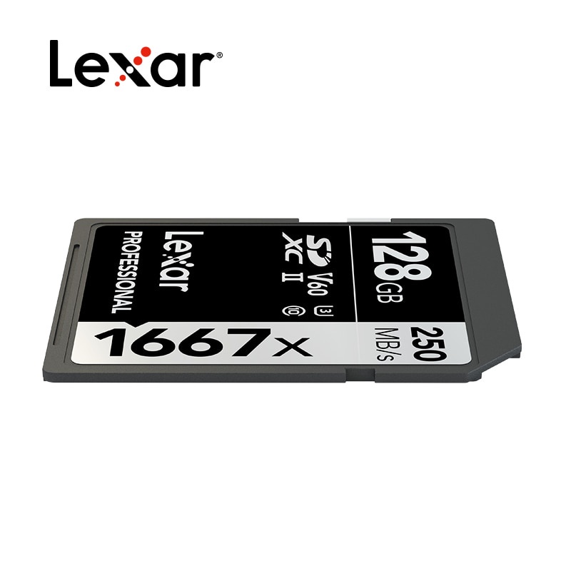 Thẻ Nhớ Lexar 1667X V60 250MB / s 64GB 128GB 256GB UHS-II U3 Cho MáY ẢNh Kỹ ThuậT Số 3D 4K
