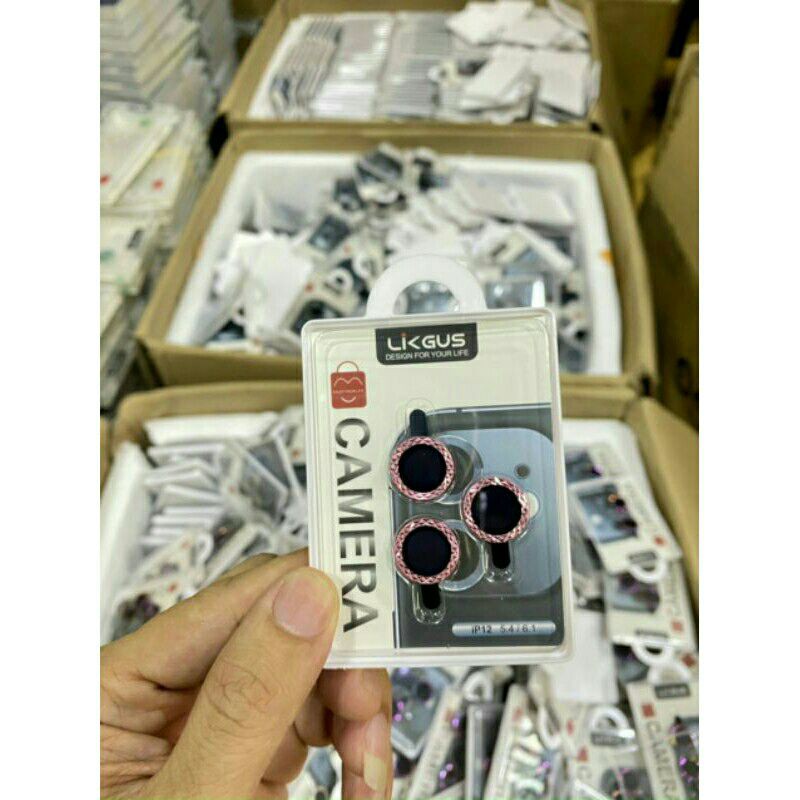 Bộ dán bảo vệ mắt camera kim cương titan cho iPhone 12 Mini, 12 Pro, 12 Pro max, 11, 11 Pro max