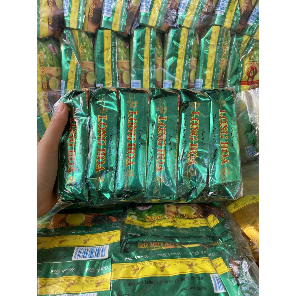 Combo 06 gói  trà sâm dứa Long Hoa gói 70gr . Thơm ngon tinh khiết, hương vị đậm đà thích hợp cho pha trà đá trà đường.