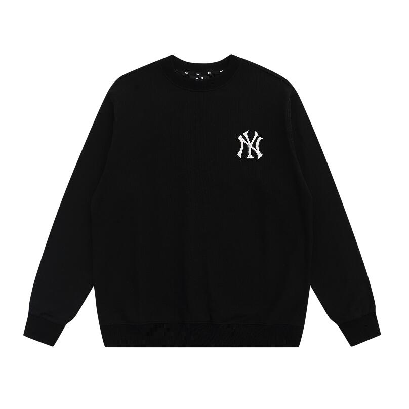 ❤❀  ❤ Mlb Áo Nỉ Dài Tay Cổ Tròn Thêu Họa Tiết Thời Trang Cho Nam Nữ